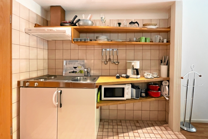 Kleine Küche mit vielen Extras