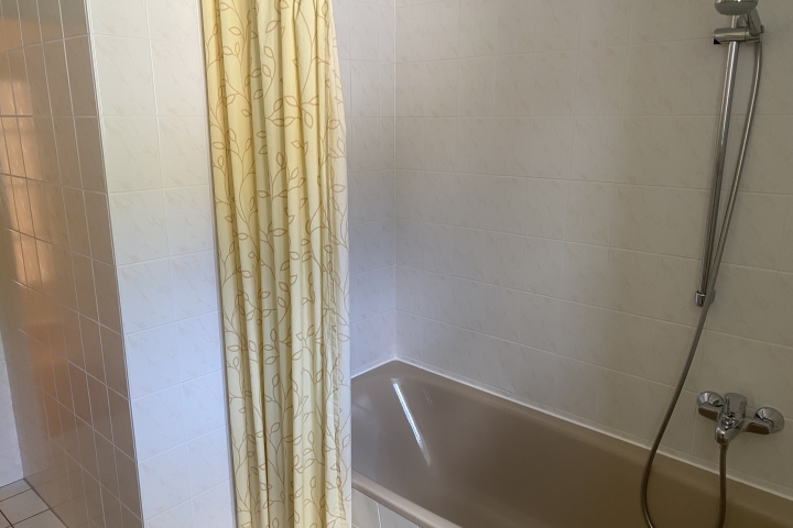 Badewanne mit Dusche