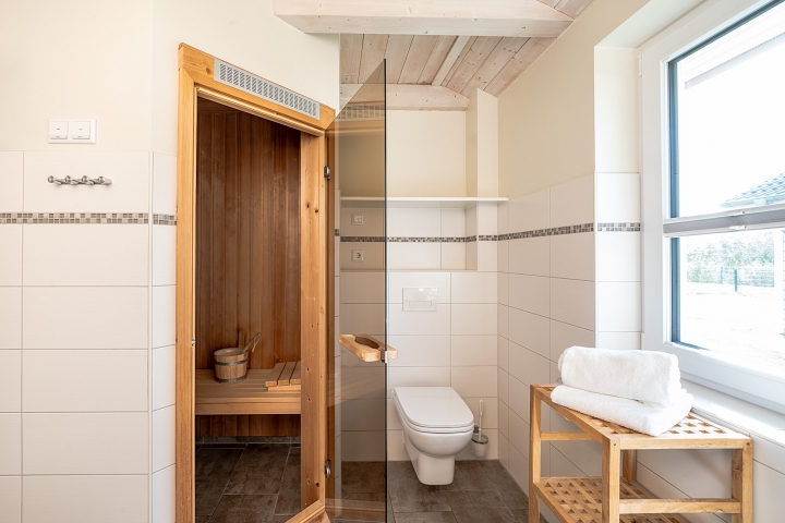 Beispielbild Badezimmer mit Sauna
