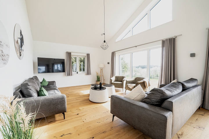 Beispielbild Innenausstattung Wohnraum mit Zugang zur Terrasse