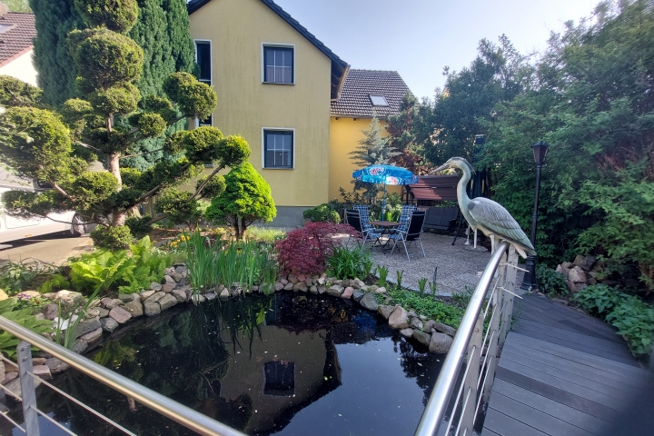 Blick Gästeterrasse