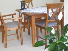 Abgetrennter Essbereich im Wohnzimmer